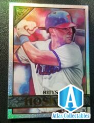 2020 Topps Gallery Rhys Hoskins Rainbow Foil Philadelphia Phillies #80